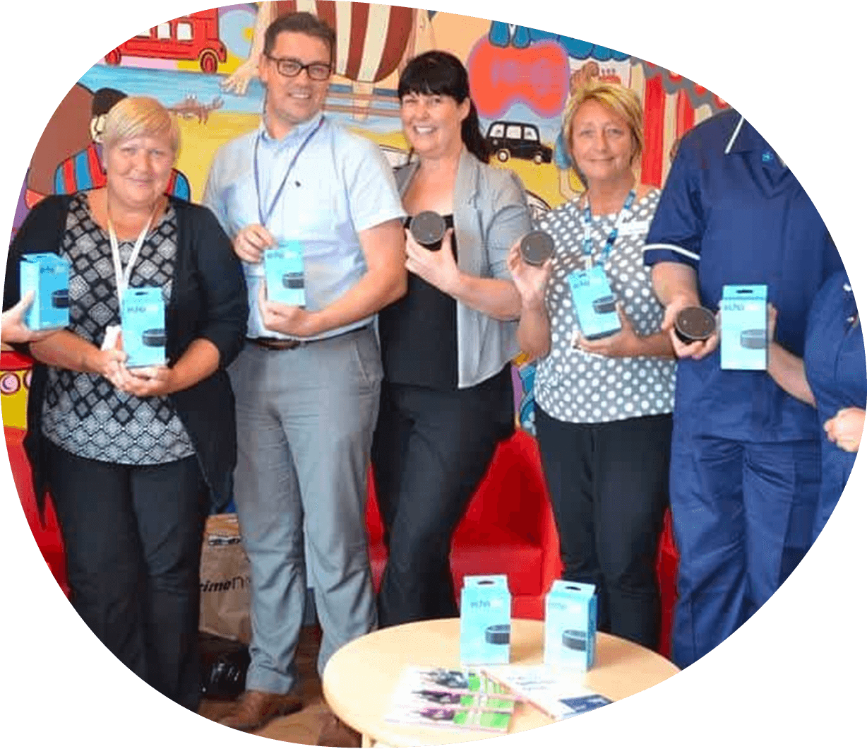 Nine Echo Dots Donated To The Mid Yorkshire Hospital