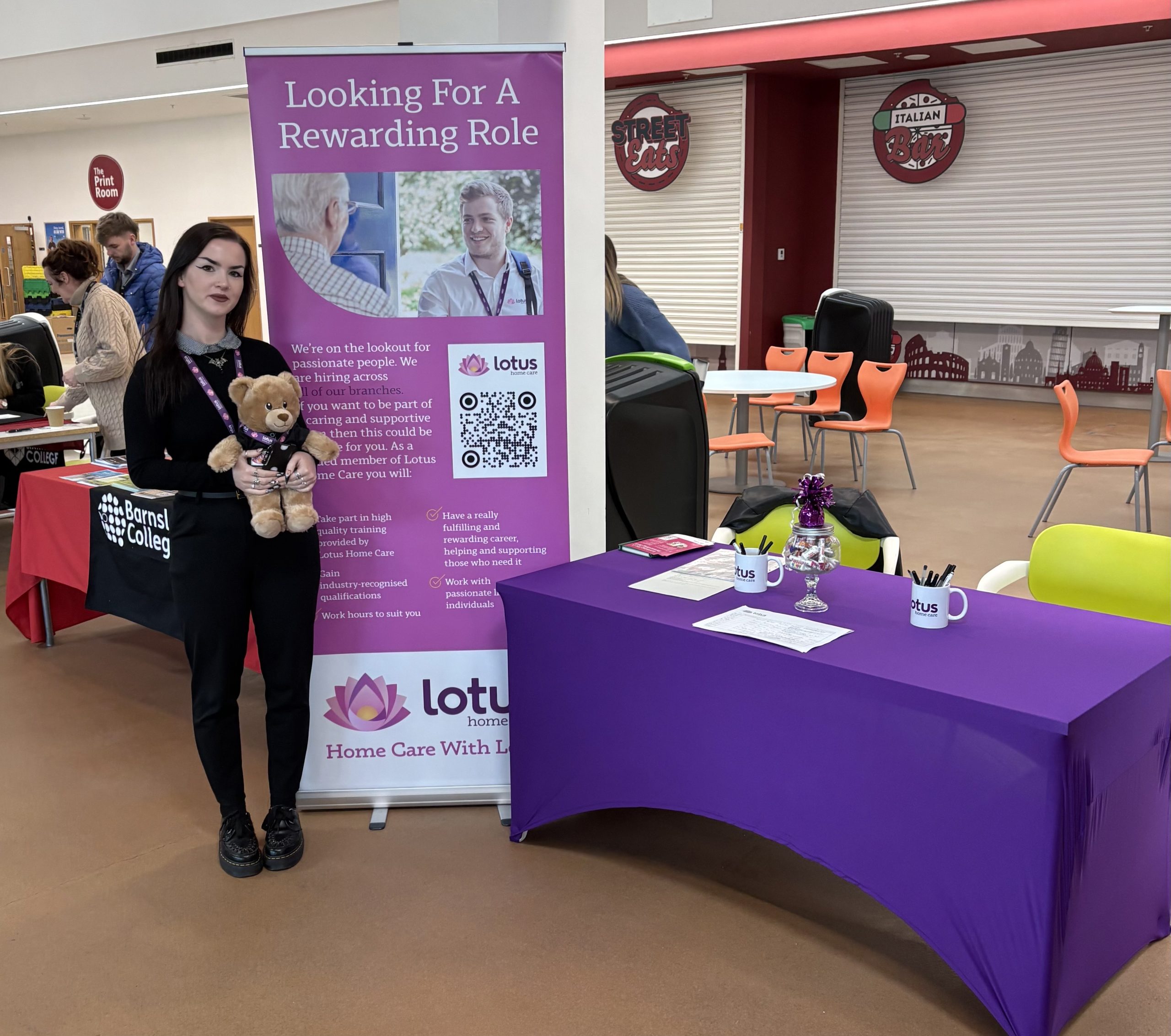 Lotus Home Care at Barnsley College Jobs Fair – Inspiring the Next Generation of Carers