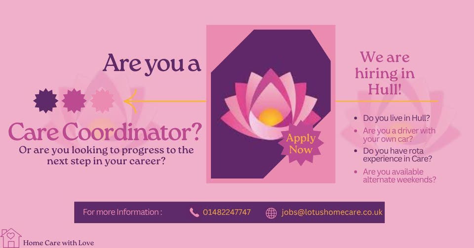 We are looking for Care Coordinators at Lotus Home Care!